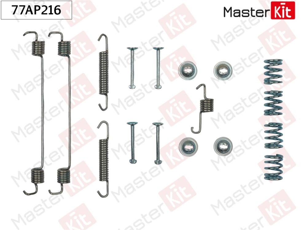 MASTERKIT 77AP216 Комплект установочный барабанных колодок Renault SANDERO II 2012 - 203x39