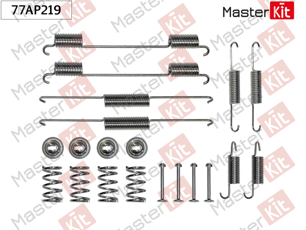 MASTERKIT 77AP219 Комплект установочный барабанных колодок CHRYSLER VOYAGER 95-