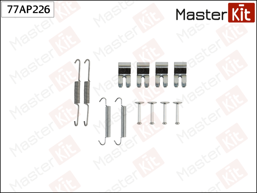 MASTERKIT 77AP226 Комплект установочный барабанных колодок Land Rover FREELANDER (L314) 1998 - 2006