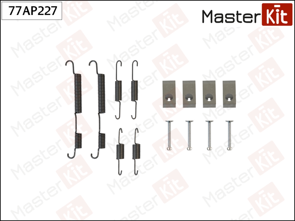 MASTERKIT 77AP227 Комплект установочный барабанных колодок Kia PICANTO (TA) 2011 -