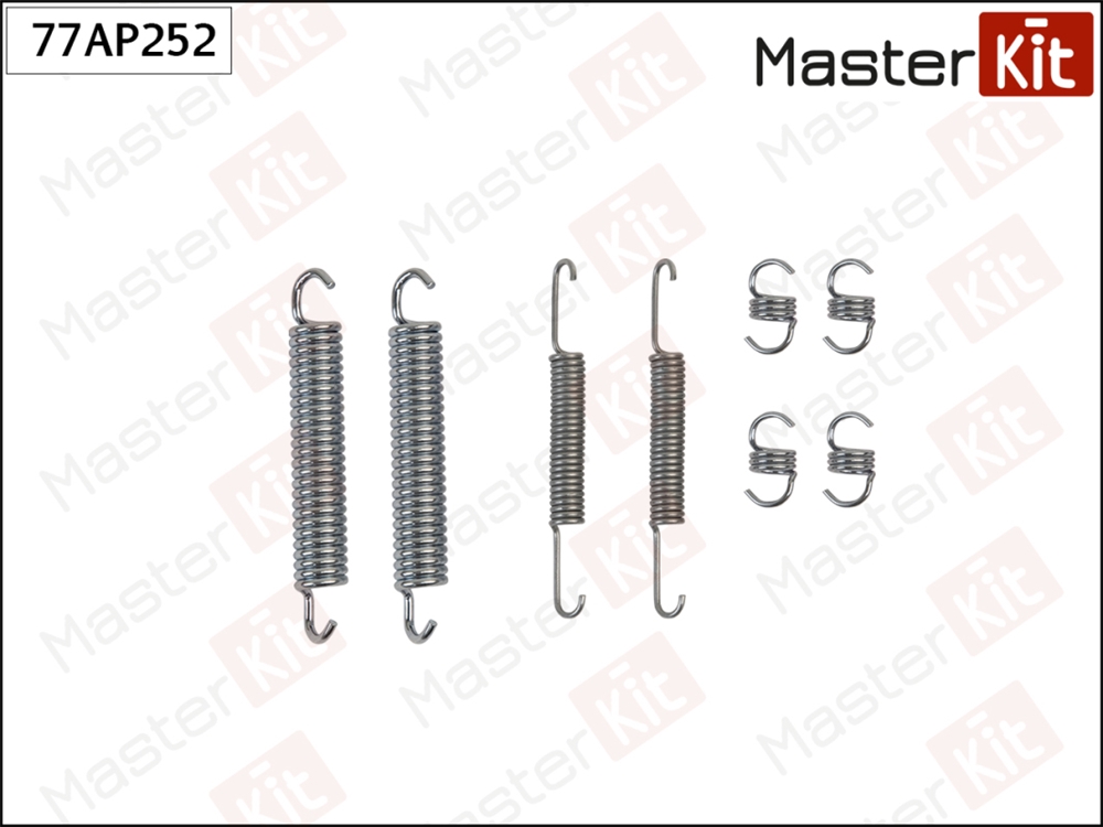 MASTERKIT 77AP252 Комплект установочный барабанных колодок LADA 110 (2110) 1995 - 2012