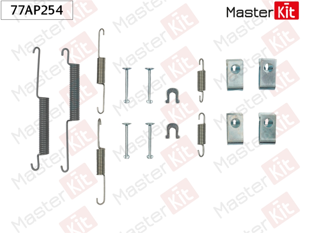 MASTERKIT 77AP254 Комплект установочный барабанных колодок HONDA CIVIC VI (EJ, EK) 1995 - 2001
