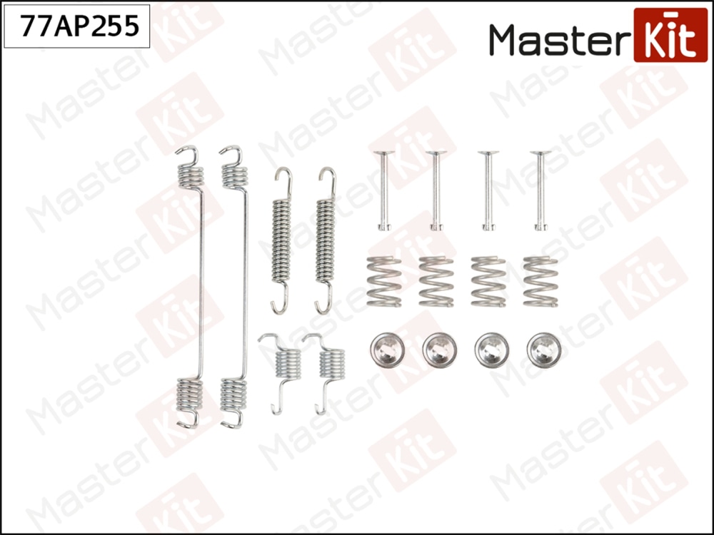 MASTERKIT 77AP255 Комплект установочный барабанных колодок Renault SANDERO 2008 - 180x42