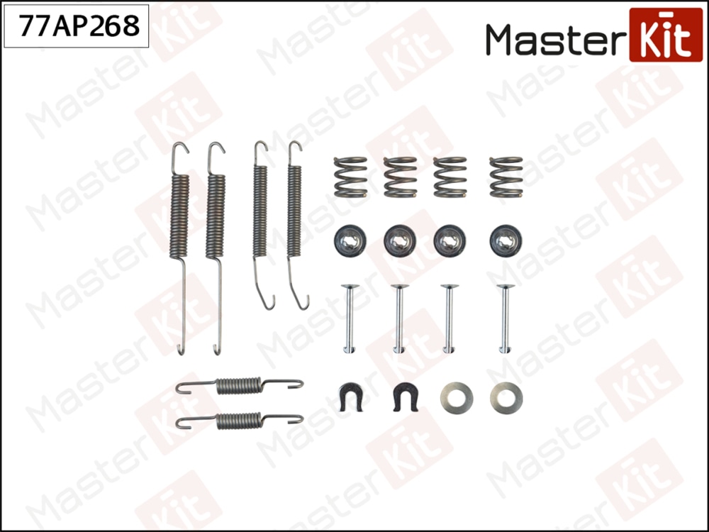 MASTERKIT 77AP268 Комплект установочный барабанных колодок NISSAN ALMERA I (N15) 1995 - 2000
