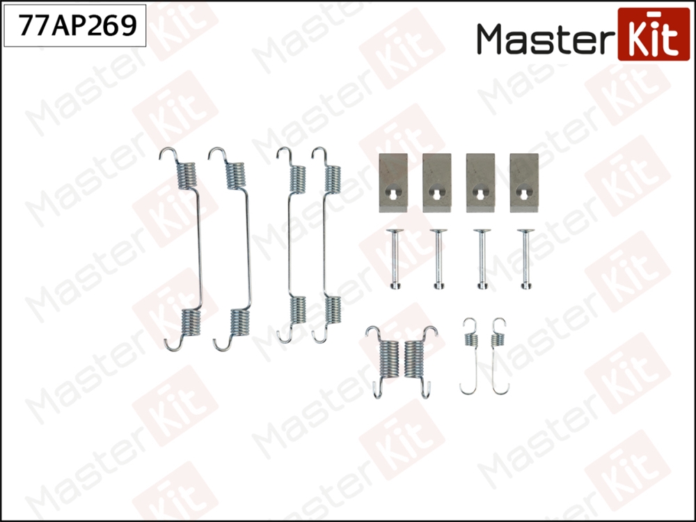 MASTERKIT 77AP269 Комплект установочный барабанных колодок Suzuki IGNIS I (FH) 2000 - 2005