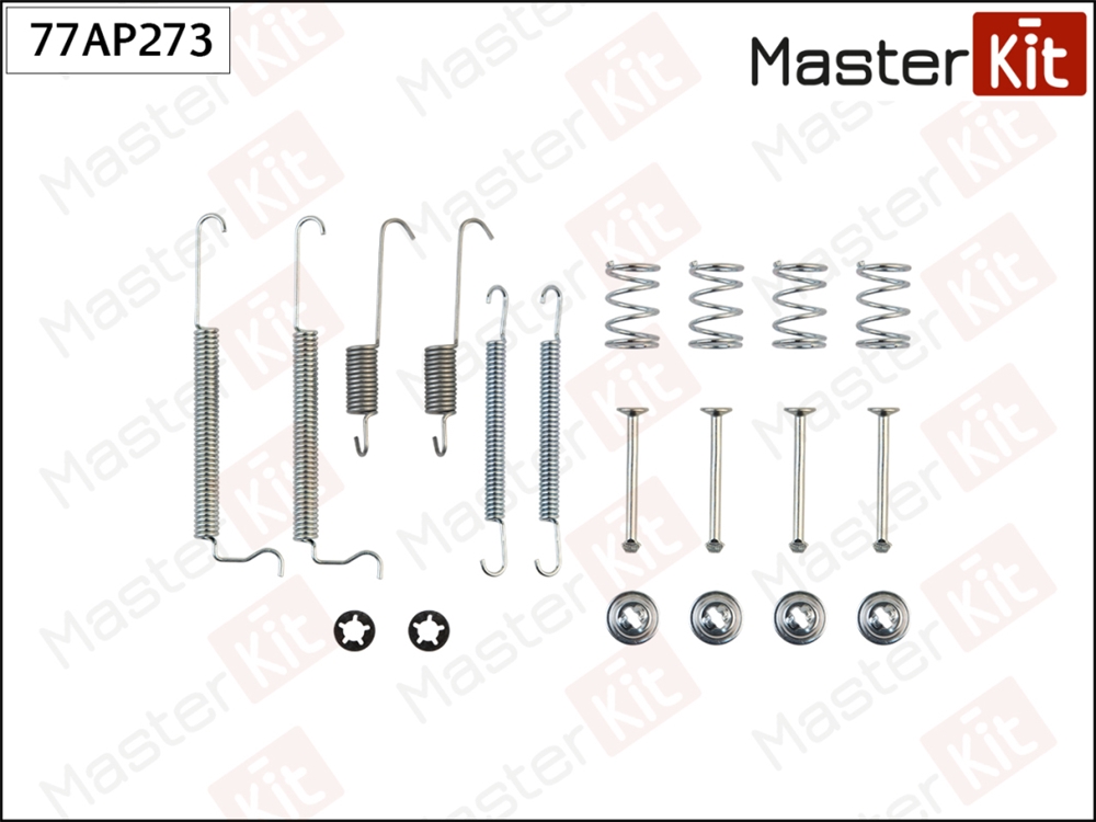 MASTERKIT 77AP273 Комплект установочный барабанных колодок Opel VECTRA A (J89) 1988 - 1995