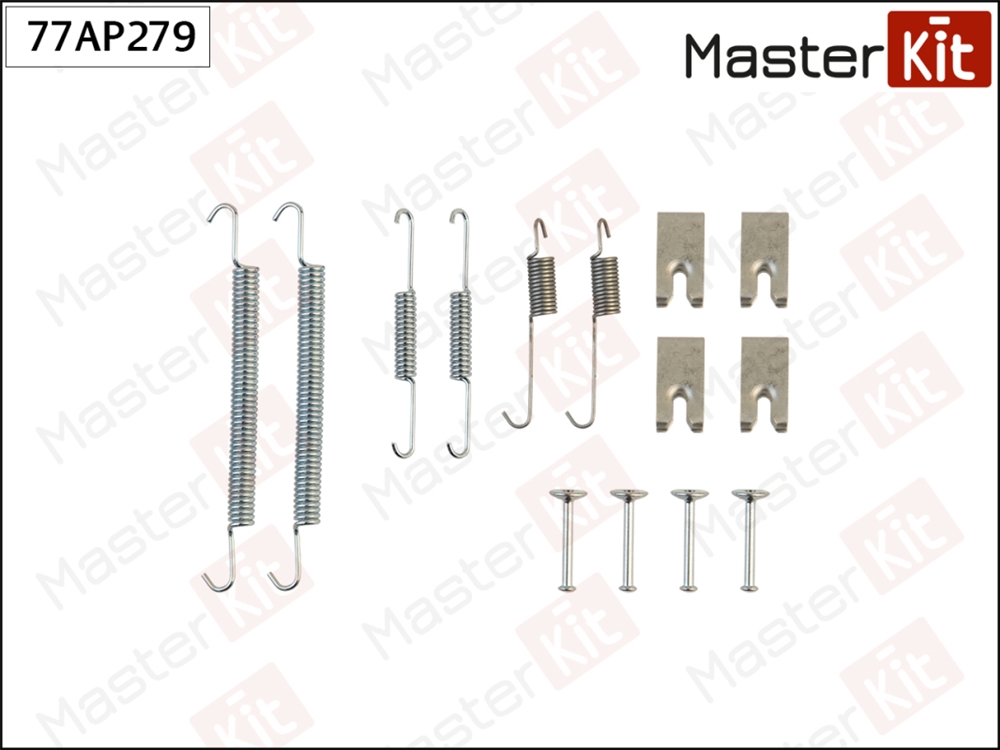 MASTERKIT 77AP279 Комплект установочный барабанных колодок Toyota AVENSIS ( T22 ) 1997 - 2003 77AP279