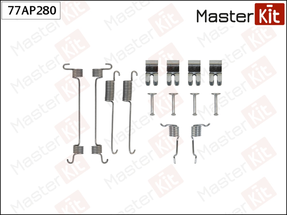 MASTERKIT 77AP280 Комплект установочный барабанных колодок