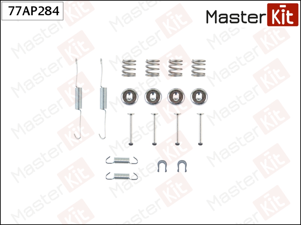 MASTERKIT 77AP284 Комплект установочный барабанных колодок Toyota YARIS ( P1 ) 1999 - 2005 77AP284