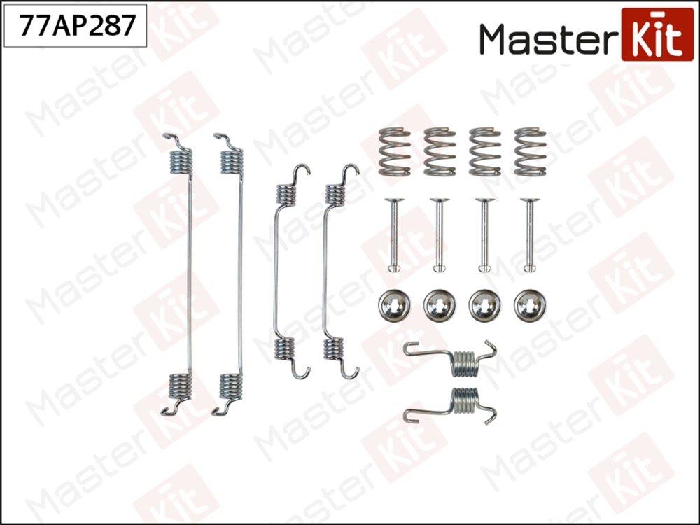 MASTERKIT 77AP287 Комплект установочный барабанных колодок Mitsubishi CARISMA (DA ) 1995 - 2006