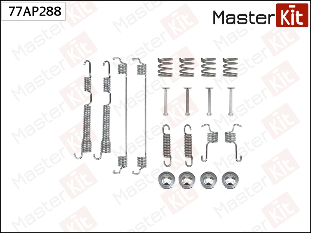 MASTERKIT 77AP288 Комплект установочный барабанных колодок Mitsubishi SPACE STAR вэн (DG A) 1998 - 2004