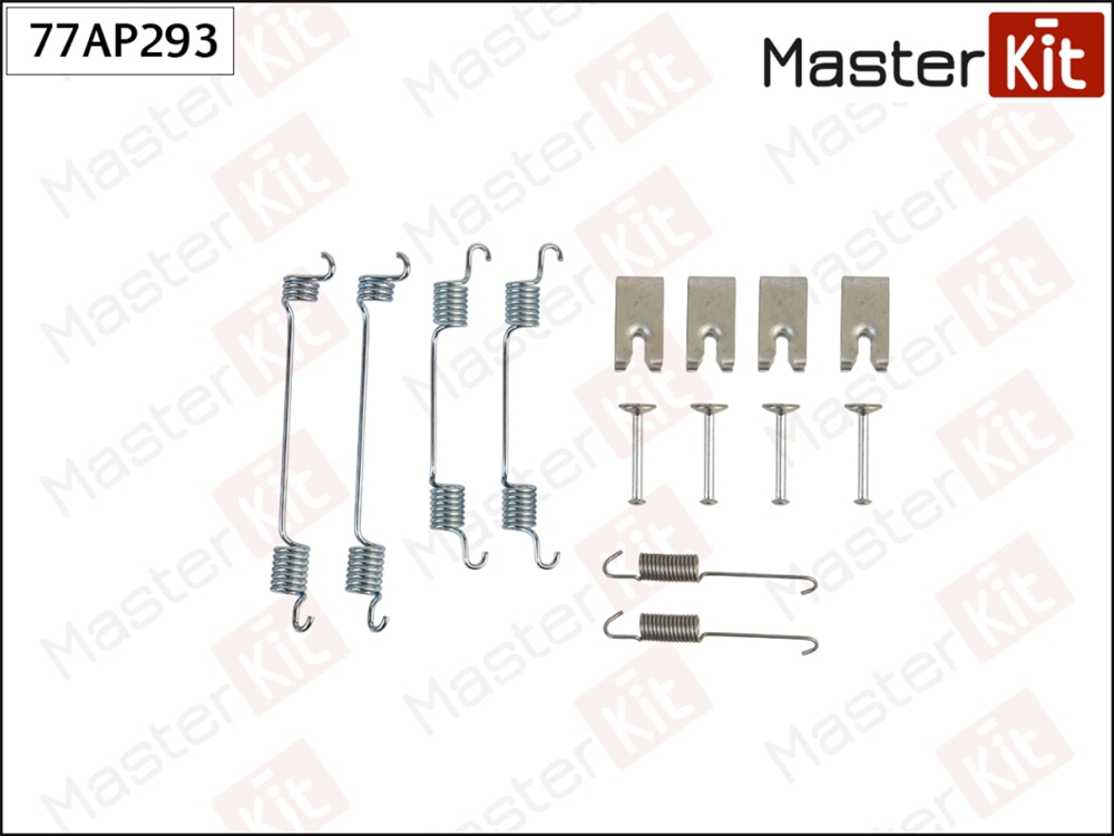 MASTERKIT 77AP293 Комплект установочный колодок барабанных toyota corolla (e11) 1997 - 2002