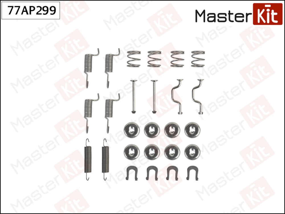 MASTERKIT 77AP299 Комплект установочный барабанных колодок Toyota AVENSIS ( T22 ) 1997 - 2003 77AP299