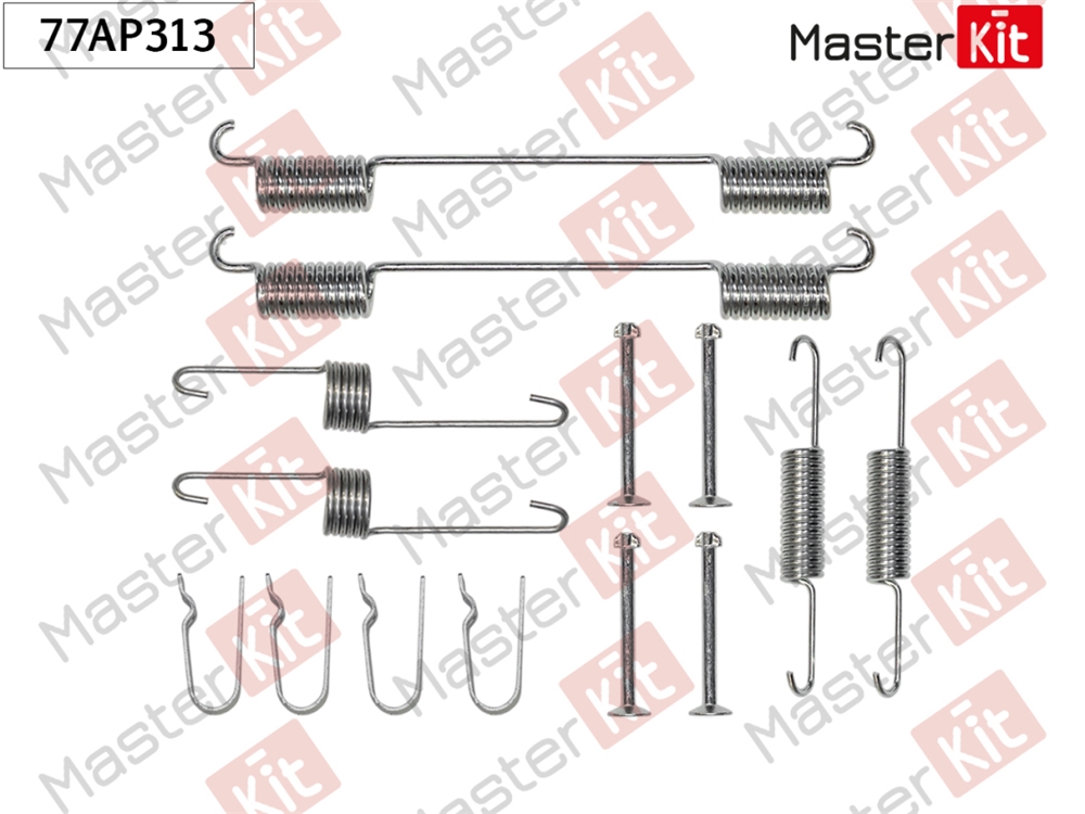 MASTERKIT 77AP313 Комплект установочный барабанных колодок KIA SPORTAGE (K00) 1994 - 2004