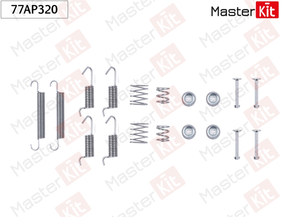 MASTERKIT 77AP320 Комплект установочный барабанных колодок Kia SOUL (AM) 2009 -