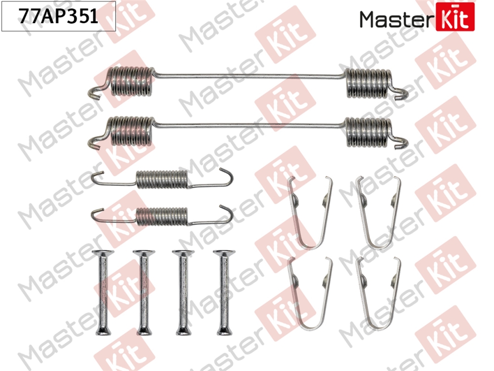 MASTERKIT 77AP351 Комплект установочный барабанных колодок Opel ASTRA H (A04) 2004-2010 Masterkit