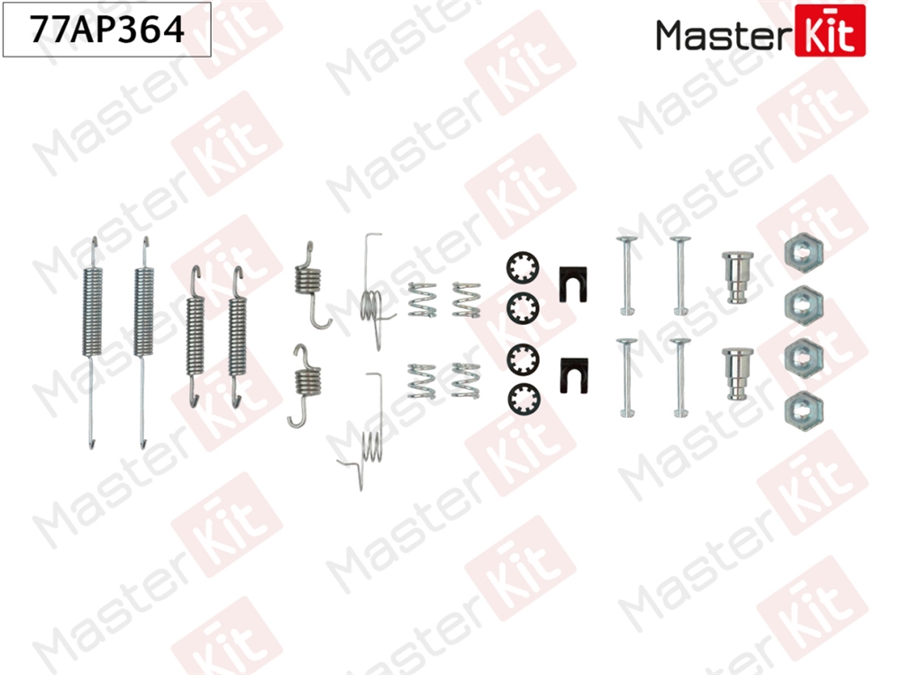 MASTERKIT 77AP364 Комплект установочный барабанных колодок Ford SIERRA (GBG, GB4) 1987 - 1993