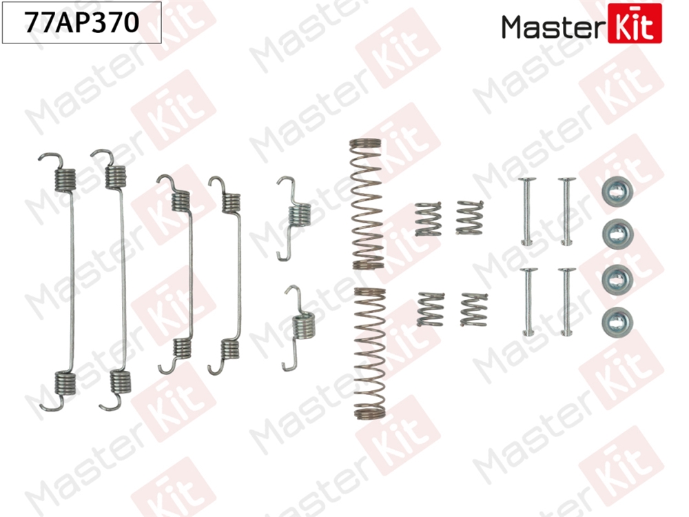 MASTERKIT 77AP370 Комплект установочный барабанных колодок Peugeot 208 (CA , CC ) 2012 -