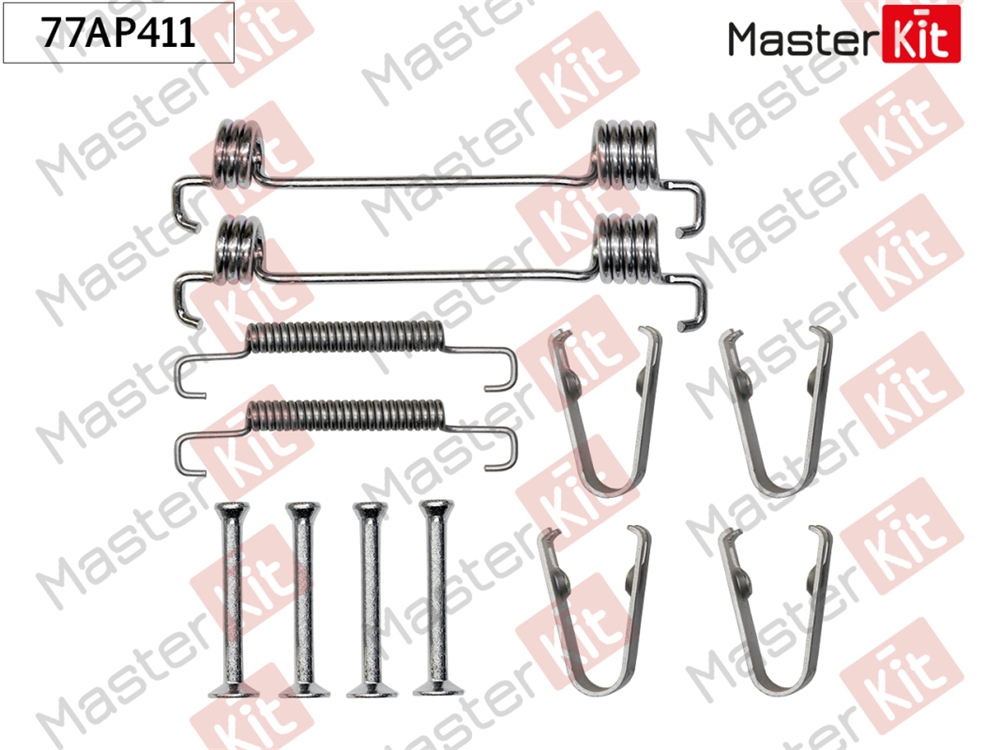 MASTERKIT 77AP411 Комплект установочный барабанных колодок Fiat DUCATO автобус (250 , 290 ) 2006 -