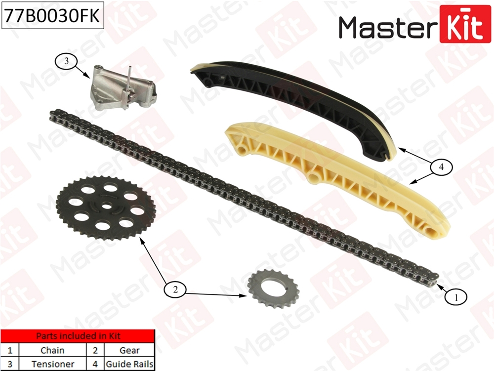 MASTERKIT 77B0030FK Комплект цепи ГРМ