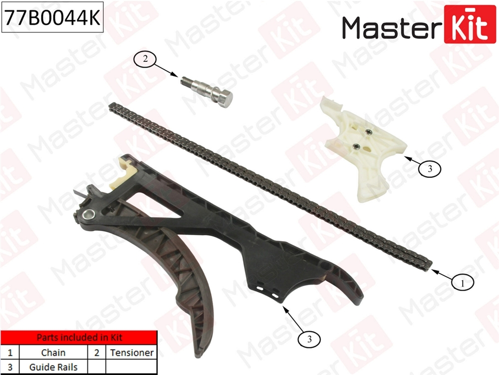 MASTERKIT 77B0044K Комплект цепи ГРМ