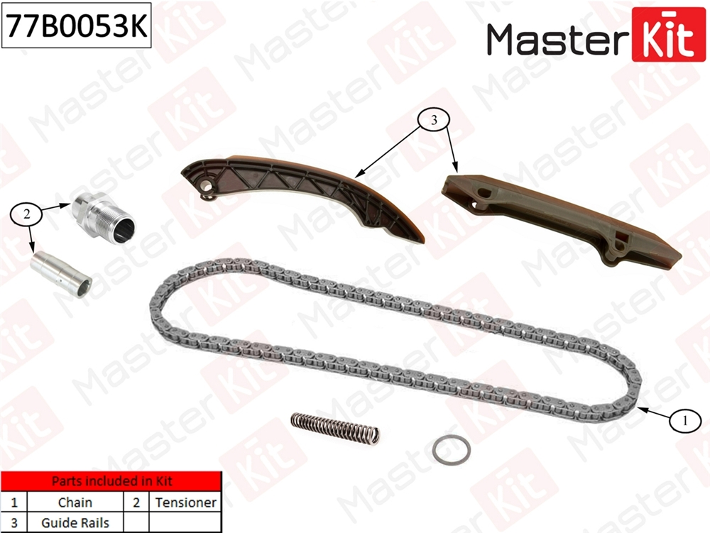 MASTERKIT 77B0053K Комплект цепи ГРМ BMW M52/M54