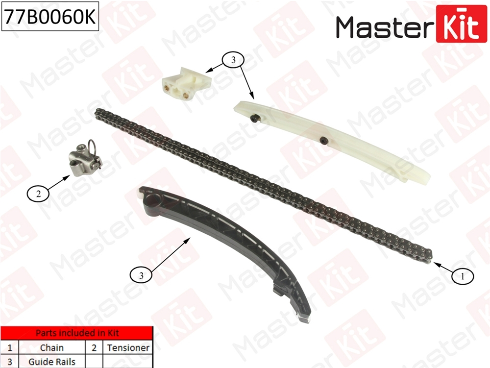 MASTERKIT 77B0060K Комплект цепи ГРМ