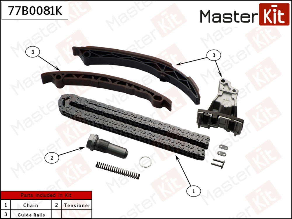 MASTERKIT 77B0081K Комплект цепи ГРМ Mercedes-Benz M111