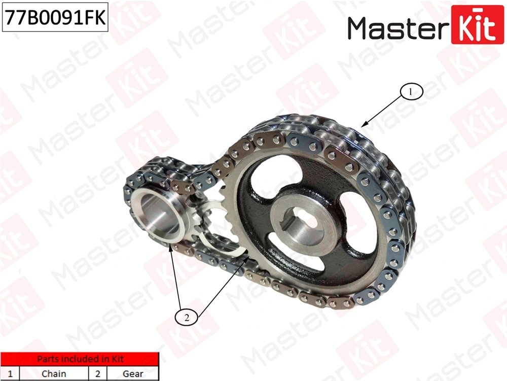 MASTERKIT 77B0091FK Комплект цепи ГРМ