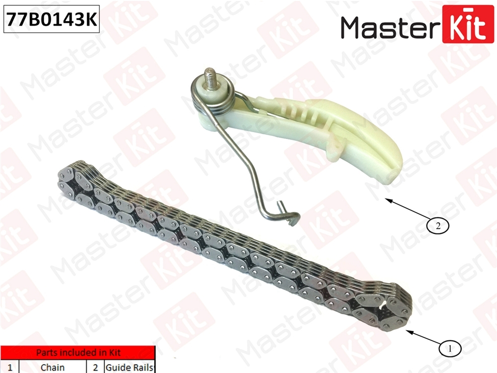 MASTERKIT 77B0143K Комплект цепи масляного насоса VAG 1.8TSI-2.0TSI