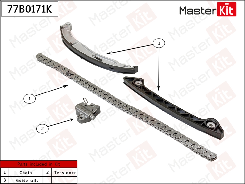 MASTERKIT 77B0171K Комплект цепи ГРМ