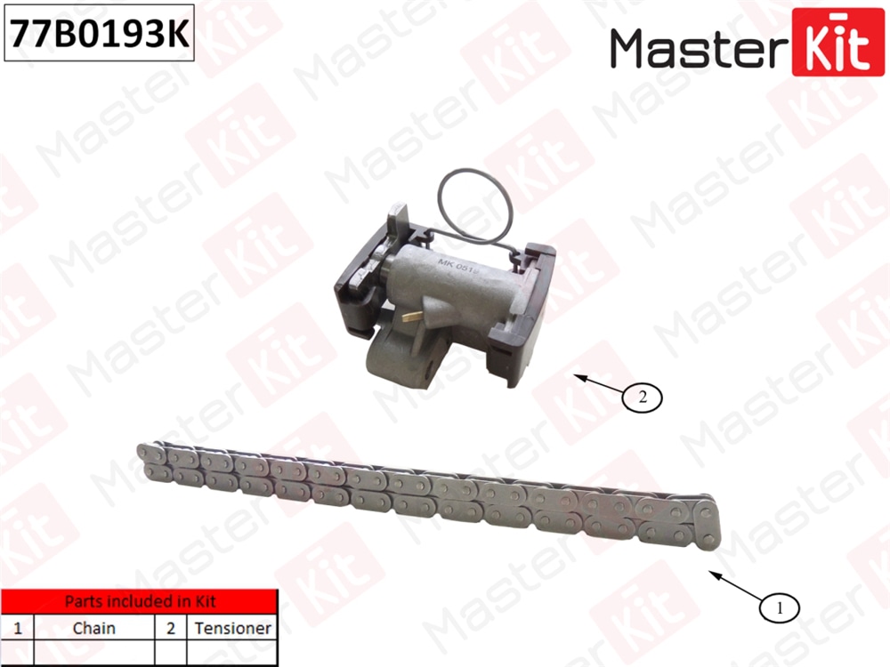 MASTERKIT 77B0193K Комплект цепи привода распредвала R BMW E53/E65/E70/E71 N62 05-14
