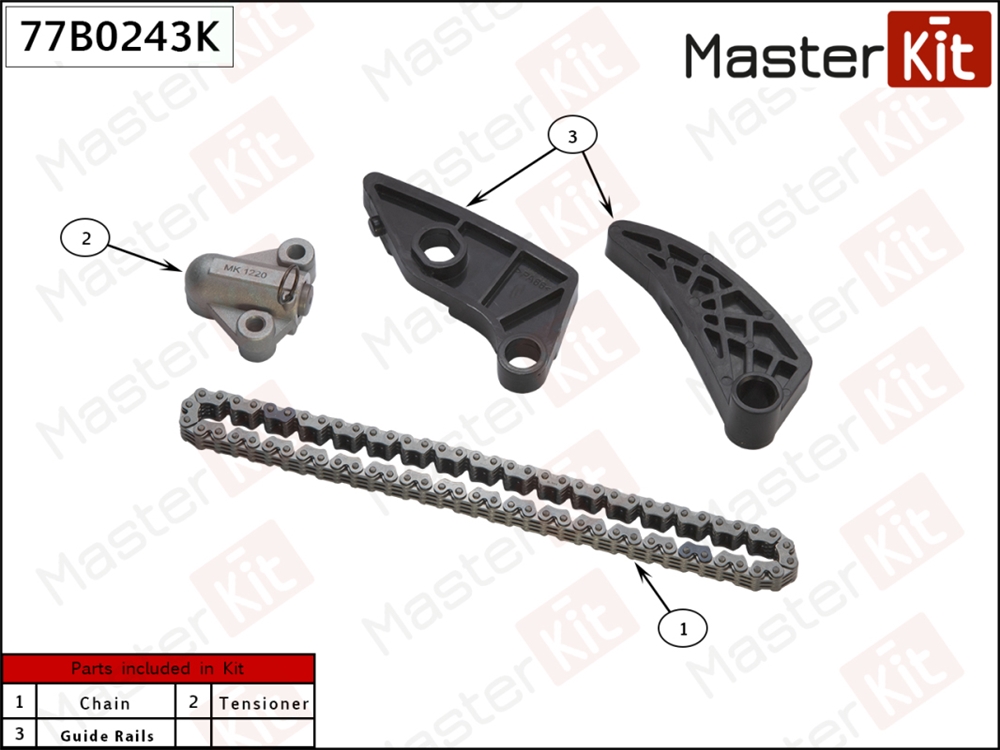 MASTERKIT 77B0243K Комплект цепи балансирного вала