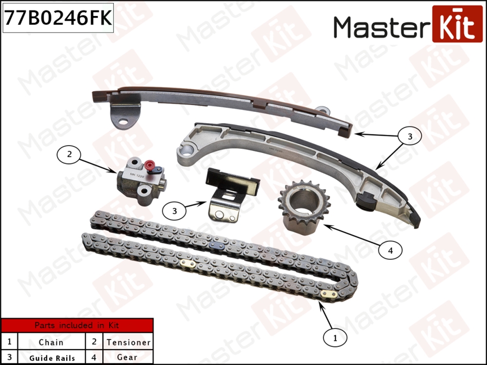 MASTERKIT 77B0246FK Комплект цепи ГРМ