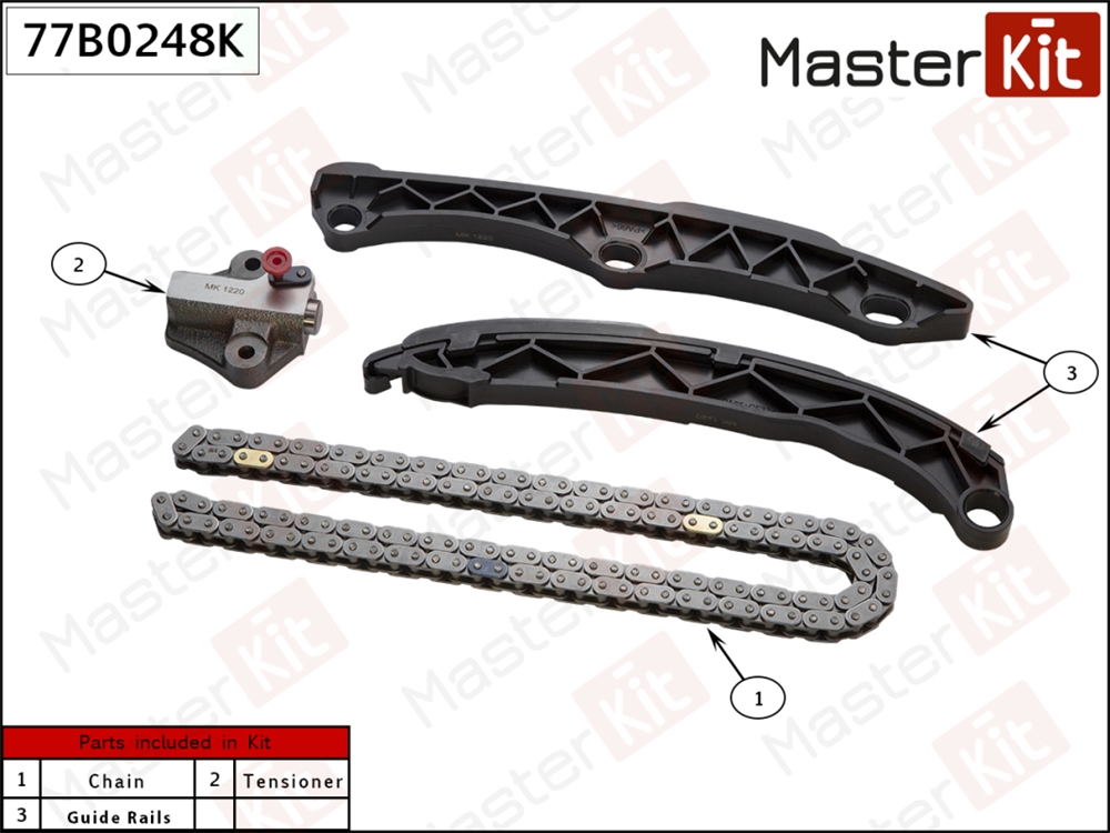 MASTERKIT 77B0248K Комплект цепи ГРМ