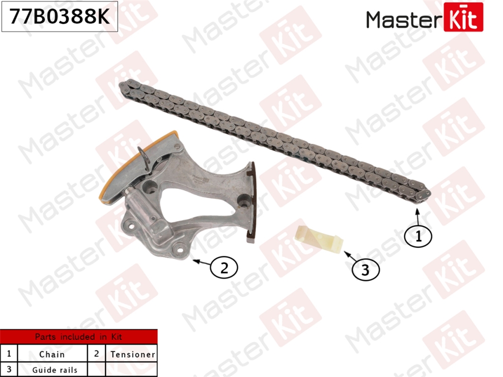 MASTERKIT 77B0388K Комплект цепи ГРМ VAG CREC (3.0 TFSI)