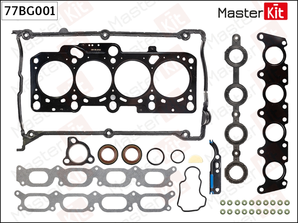 MASTERKIT 77BG001 Верхний комплект прокладок ГБЦ Audi A4,A6, 1.8i 97-00 ARK AWT
