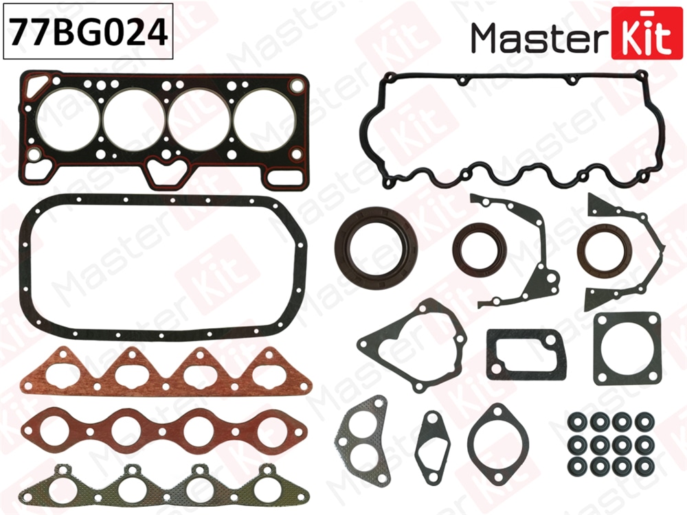 MASTERKIT 77BG024 Верхний комплект прокладок ГБЦ Hyundai/Kia Accent,Elantra(SOHC) G4EB 1.5i 00-