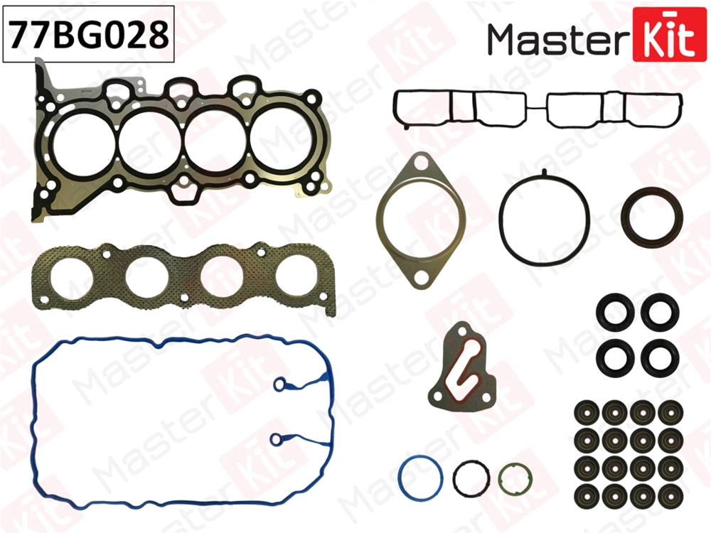 MASTERKIT 77BG028 Верхний комплект прокладок ГБЦ Hyundai ix35, Sonata, Tucson / Kia Sportage (G4NA) 2.0i