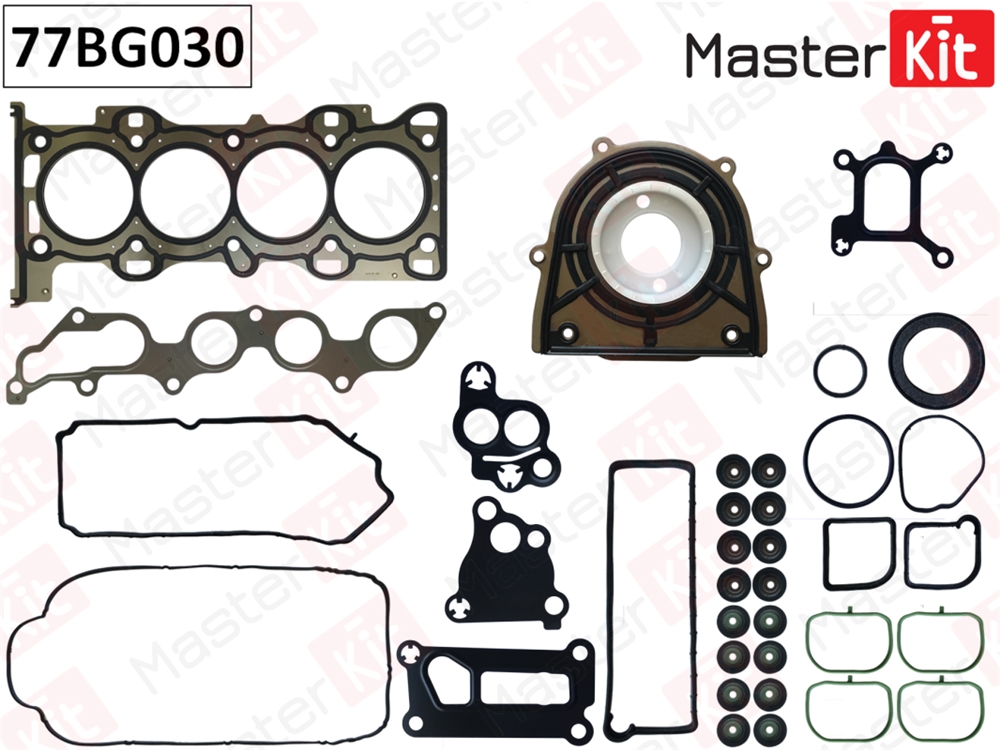 MASTERKIT 77BG030 Комплект прокладок двигателя FORD FOCUS II/MONDEO/MAZDA 3/6 2.0 00-