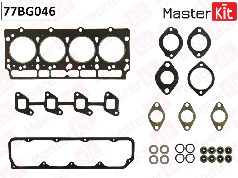 MASTERKIT 77BG046 Полный комплект прокладок ДВС Ford Transit 91-00 4BC/4FA