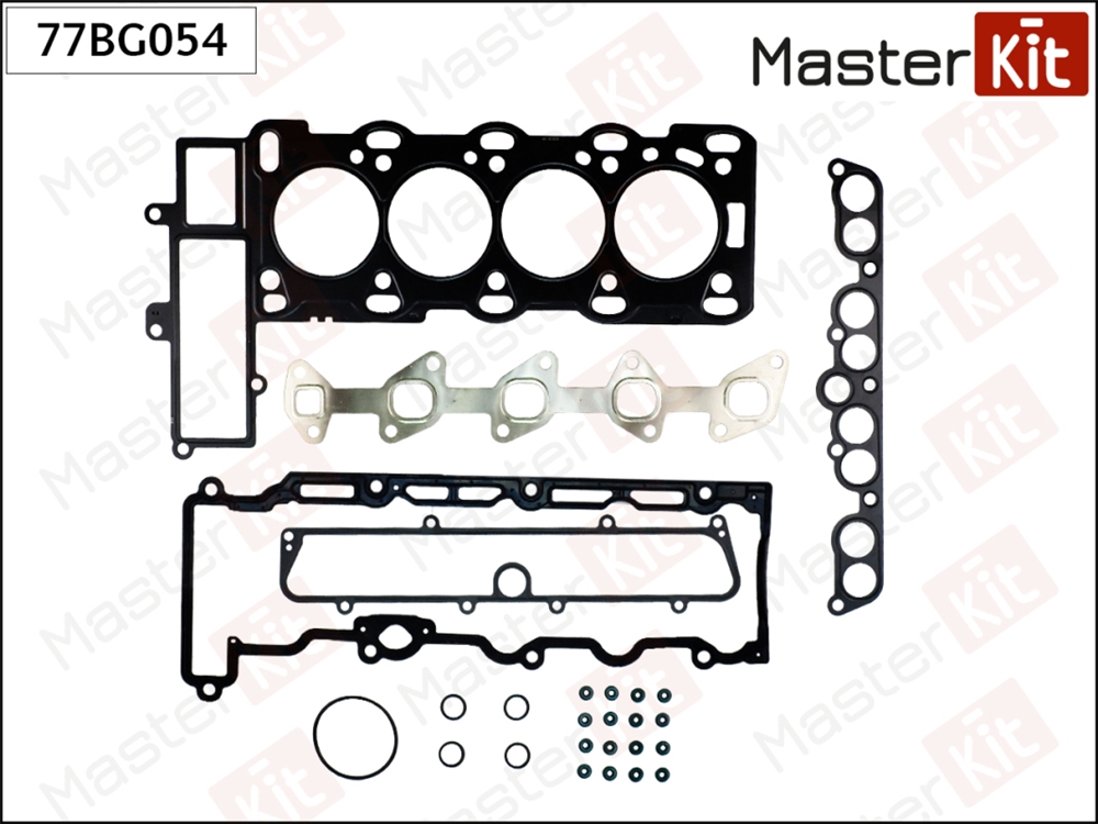 MASTERKIT 77BG054 Верхний комплект прокладок с прокладкой ГБЦ Opel Astra/Vectra 2.0Di-2.2DTi X20DTH 96-
