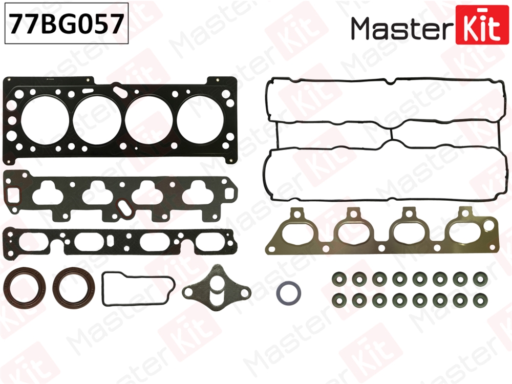 MASTERKIT 77BG057 Комплект прокладок двигателя верх. OPEL 1.6 Y16XE/Z16XE 16V 98-
