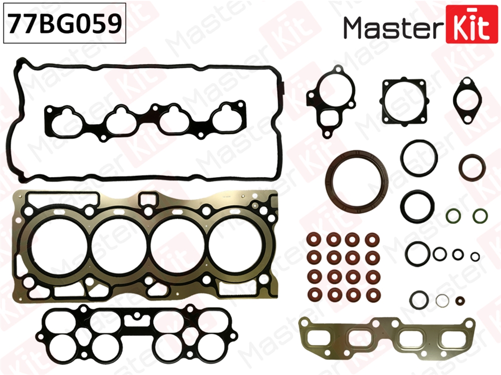 MASTERKIT 77BG059 Комплект прокладок ДВС Nissan X-TRAIL(T30) (QR25DE) 01-13 77BG059
