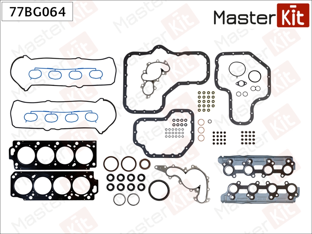 MASTERKIT 77BG064 Комплект прокладок ДВС TOYOTA LAND CRUISER 200 2UZFE 07-