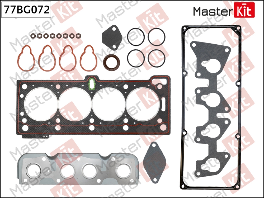 MASTERKIT 77BG072 Набор прокладок верхний RENAULT Logan/Megane/Sandero 1.6 K7M