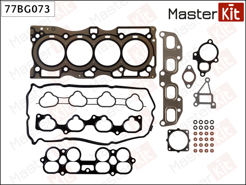 MASTERKIT 77BG073 Набор прокладок верхний NISSAN Primera/X-Trail 2.0 QR20DE