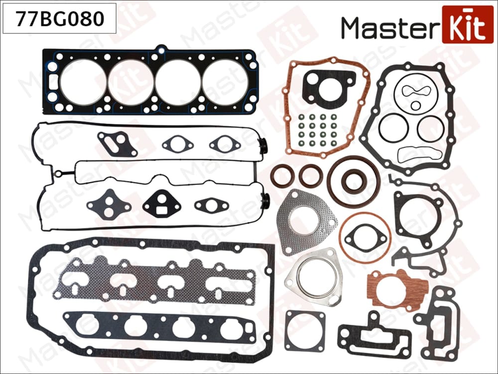 MASTERKIT 77BG080 Набор прокладок верхний DAEWOO Leganza/Nubira 2.0 T20SED/C20SED