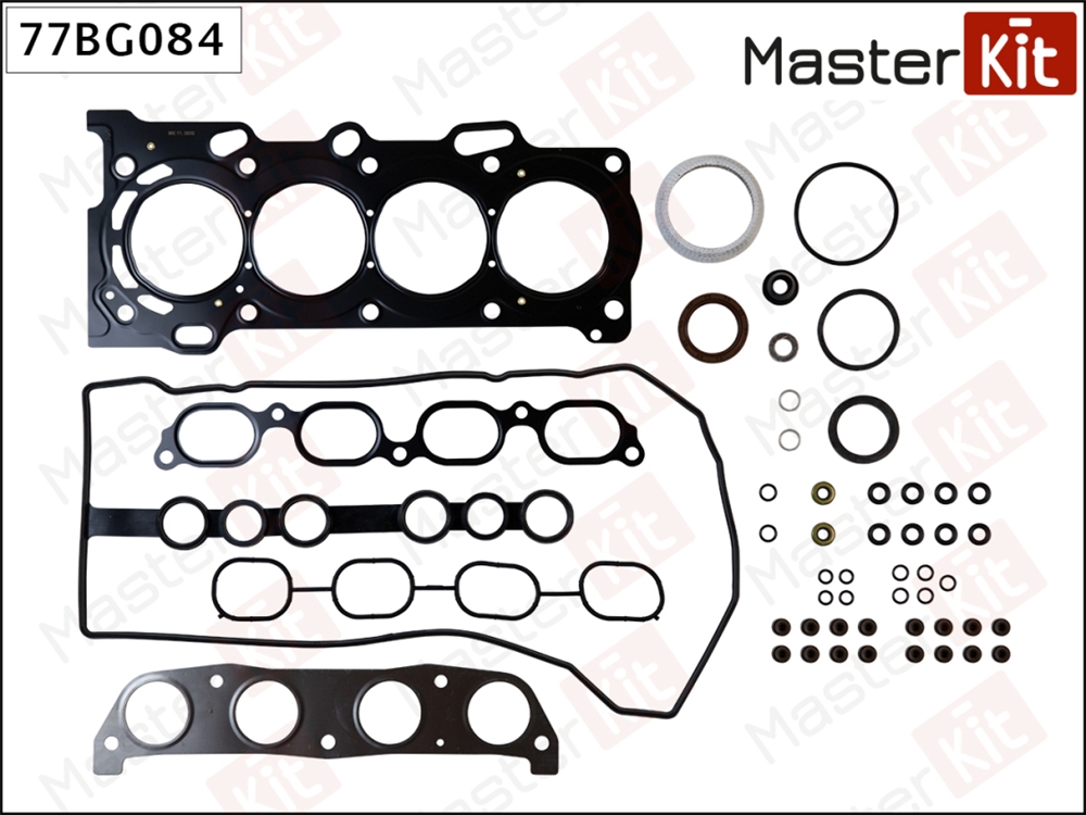 MASTERKIT 77BG084 Набор прокладок верхний TOYOTA Auris/Avensis/Corolla/RAV4 1.4/1.6/1.8 1ZZFE/3ZZFE/4ZZFE
