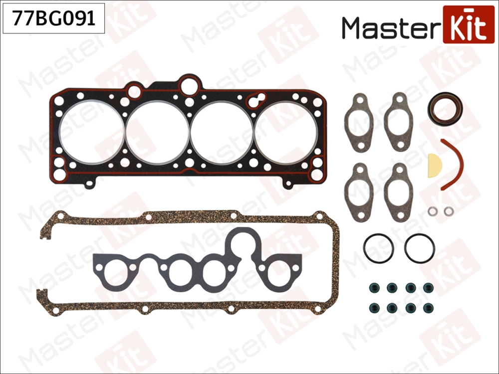 MASTERKIT 77BG091 Набор прокладок верхний VW GOLF/JETTA/PASSAT 1.6-1.8 1F/2H/ABN/PB/EV/EX/EZ/RP/PF